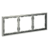 картинка Рамка пластиковая VOLTUM S70 на 3 поста, (сталь)