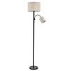 картинка LUMION 8042/2F MODERNI LN26 463 черный/бежевый, металл/текстиль Торшер Е27 1*60W + Е14 1*40W 220V KA