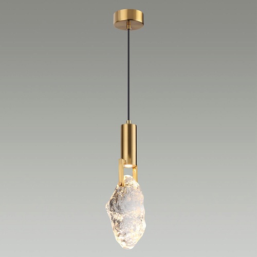 картинка ODEON LIGHT 4372/5L MIDCENT ODL23 239 античная бронза/металл/стекло Подвесной св-к IP20 LED 5W 200Лм