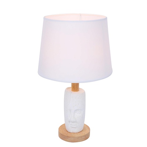 картинка LUMION 8210/1T MODERNI LN26 490 белый, керамика/текстиль Настольная лампа Е27 1*60W 220V VISIONA