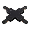 картинка NOVOTECH 135013 PORT NT18 255 черный Соединитель с токопроводом X-образный для однофазного трехжильн
