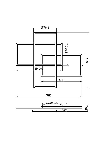 картинка Maytoni Потолочный светильник Рида / Rida 2600-3500К 78Вт