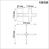 картинка NOVOTECH 135128 SHINO NT21 043 черный Соединитель с токопроводом для шинопровода Х-образный IP20 48V