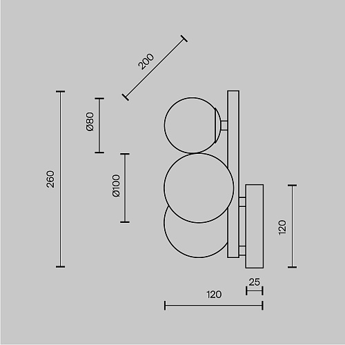 картинка Maytoni Настенный светильник (бра) Даллас / Dallas G9х3