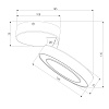 картинка Elektrostandard Накладной светодиодный светильник Spila серебро 25105/LED