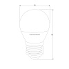 картинка Elektrostandard Светодиодная лампа G45 7W 4200K E27 BLE2731