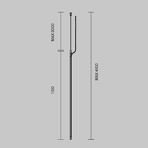 картинка Maytoni Шинопровод Arity подвесной 1м вертикальный