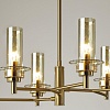 картинка LUMION 6554/6C CLASSI LN26 097 бронза/коньячный/металл/стекло Люстра потолочная E14 6*40W 220V MADON