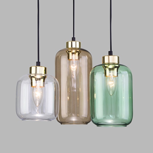 картинка TK Lighting Подвесной светильник со стеклянным плафоном 3325