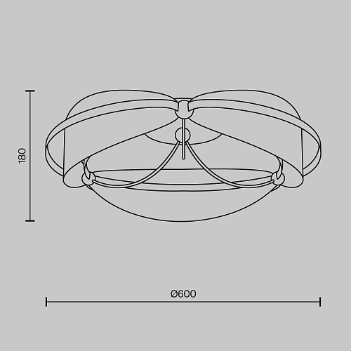 картинка Maytoni Потолочный светильник Бриз / Breeze 3000К 45Вт