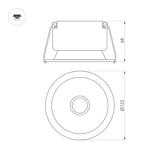 картинка Arlight Светильник Downlight  048272