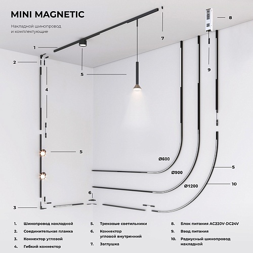 картинка Elektrostandard Гибкий коннектор Mini Magnetic 85173/00