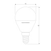 картинка Elektrostandard Светодиодная лампа G45 7W 4200K E14 BLE1406