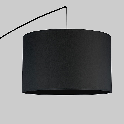 картинка TK Lighting Напольный светильник с тканевым абажуром 5485 Moby Black