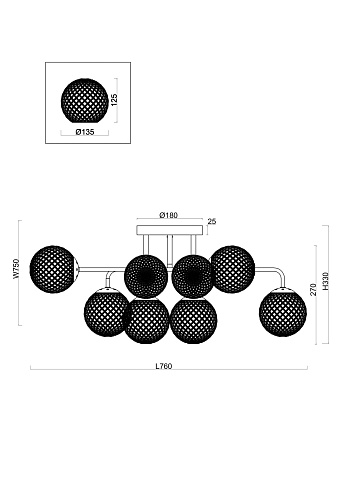 картинка Freya Люстра Навель  / Navel