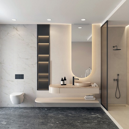 картинка Denkirs  Точечный встраиваемый влагозащищенный светильник TRIM DK2451-WH