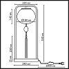 картинка ODEON LIGHT 5432/1T MODERN ODL_EX26 089 золотой(под латунь)/стекло/кисточка/агат Настольная лампа E1