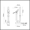 картинка ODEON LIGHT 5431/2TL L-VISION ODL_EX25 095 золотой(под латунь)/белый градиент/беж./зеленый/ металл/с