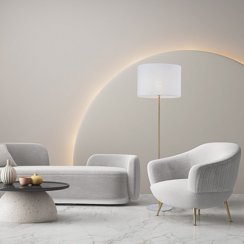 картинка TK Lighting Напольный светильник с тканевым абажуром 16033 Umberto