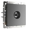 картинка WERKEL ТВ-розетка оконечная (графит матовый) W1183064