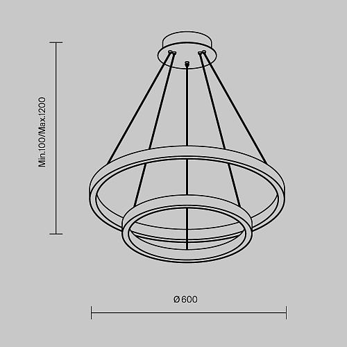 картинка Maytoni Подвесной светильник Рим / Rim 3000-4000К 56Вт