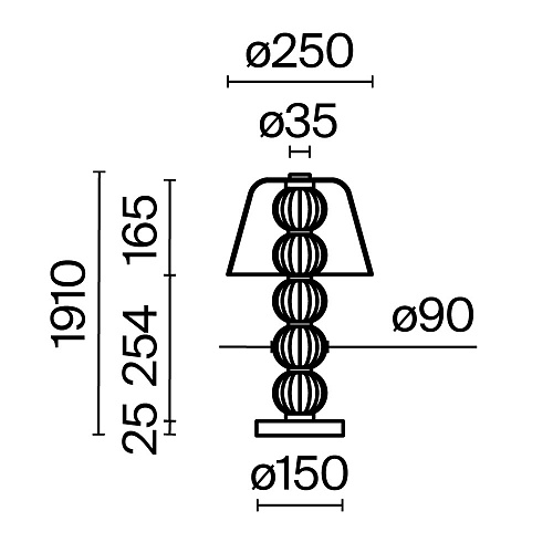 картинка Maytoni Настольный светильник Амулет / Amulet 3000К 10Вт