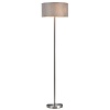 картинка LUMION 8251/2F MODERNI LN26 530  никель/серый, металл/текстиль Торшер Е27 2*60W 220V NIKKI