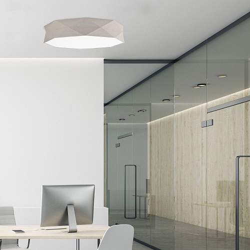 картинка TK Lighting Потолочный светильник  с тканевым плафоном 6196
