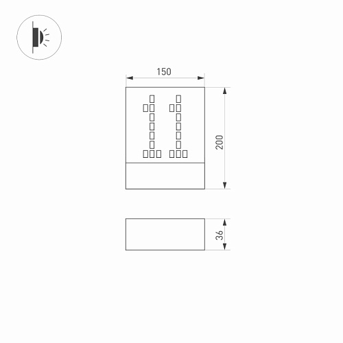 картинка Arlight Светильник настенный  030022