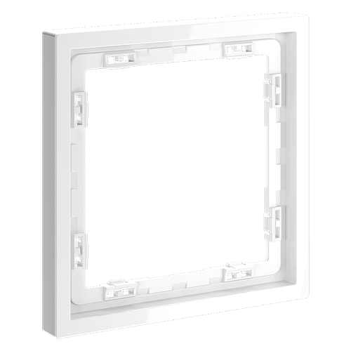 картинка Рамка пластиковая VOLTUM S70 на 1 пост, (белый глянцевый)