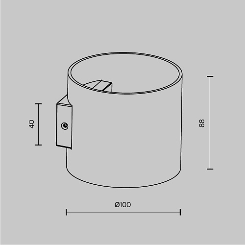 картинка Maytoni Настенный светильник (бра) Ронд / Rond G9х1