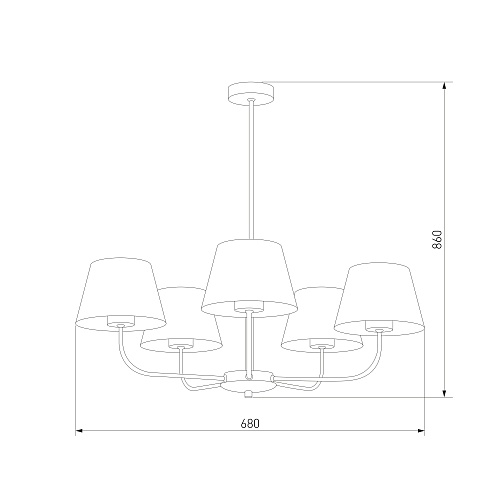 картинка TK Lighting Подвесная люстра 3989 Chicago
