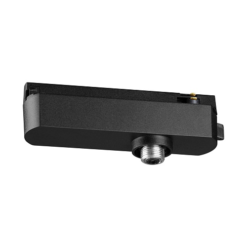 картинка NOVOTECH 359127 KONST NT23 089 черный Трековый однофазный трехжильный адаптер для светильников 35912