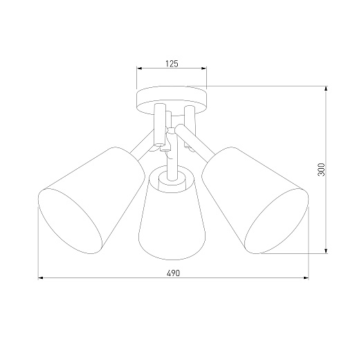 картинка TK Lighting Потолочный светильник 665 Vaio 3