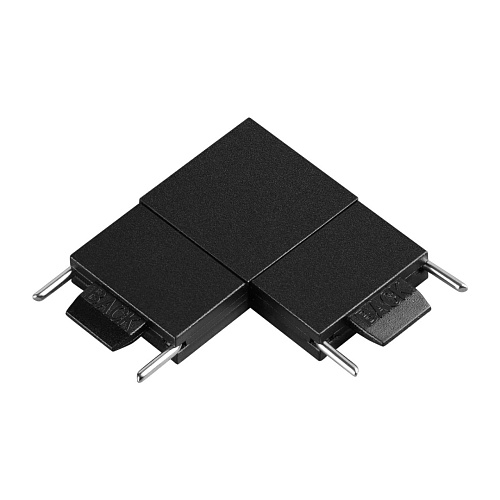 картинка NOVOTECH 135267 SHINO NT24 109 черный Соединитель с токопроводом "L" для низковольтного шинопровода 