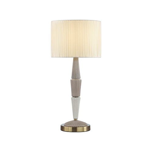 картинка ODEON LIGHT 5403/1T CLASSIC ODL_EX23 119 бронзовый/светло-коричневый/кремовый металл/керамика/ткань 