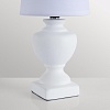 картинка LUMION 8163/1T CLASSI LN26 483 белый, керамика/текстиль Настольная лампа E14 1*40W 220V BIANKA