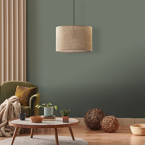 картинка TK Lighting Подвесной светильник с тканевым плафоном 6582