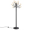 картинка ODEON LIGHT 5090/12F MODERN ODL25 553 черный матовый/белый/фарфор Торшер G4 LED 12*5W GARDI