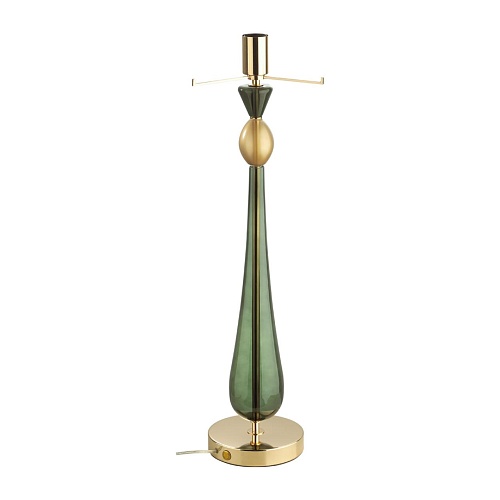 картинка ODEON LIGHT 4889/1T STANDING ODL_EX22 157 золотой/зеленый/стекло База для высокой лампы E27 1*60W TO