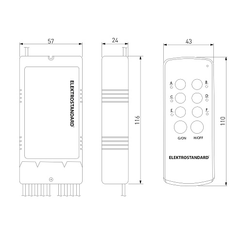 картинка Elektrostandard Пульт управления с 6-канальным контроллером (радио) Y6