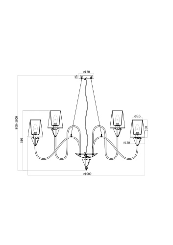 картинка Maytoni Люстра Флореро / Florero E14х9