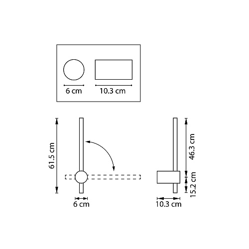картинка Lightstar Светильник настенный Tubo  748543
