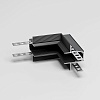 картинка Elektrostandard Slim Magnetic Коннектор угловой внутренний для встраиваемого шинопровода под ГКЛ 12,