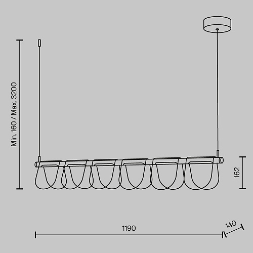 картинка Maytoni Подвесной светильник Мягкость / Fluffy 3000К 30Вт