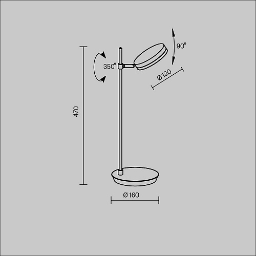 картинка Maytoni Настольный светильник ФАД / Fad 3000К 8Вт