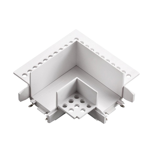 картинка NOVOTECH 135281 SHINO NT24 180 белый Соединитель «L» токопроводящий для шинопровода в ГКЛ (для арт.1