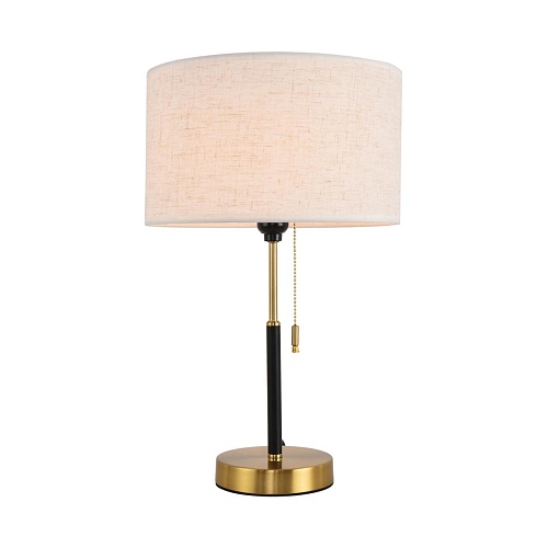 картинка LUMION 8358/1T CLASSI LN26 521 медь/черный/белый, металл/текстиль Настольная лампа E27 60W 220V IRIS