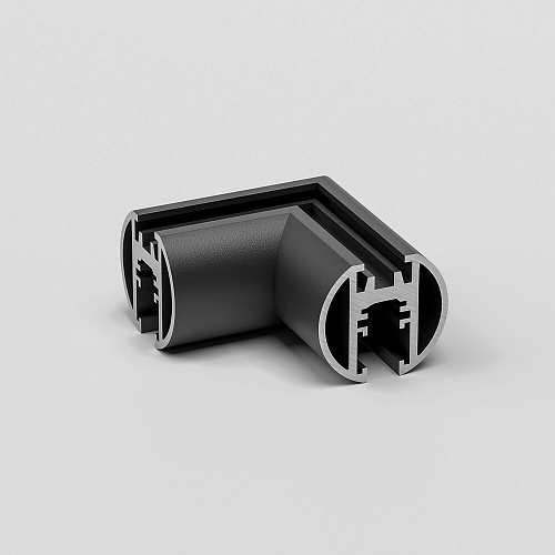 картинка Elektrostandard Mini Magnetic Коннектор угловой для накладного шинопровода Round черный 85215/00