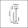 картинка LUMION 8078/1F NEOCLASSI LN26 467 черный, металл/текстиль Торшер E27 1*60W 220V TAPIA